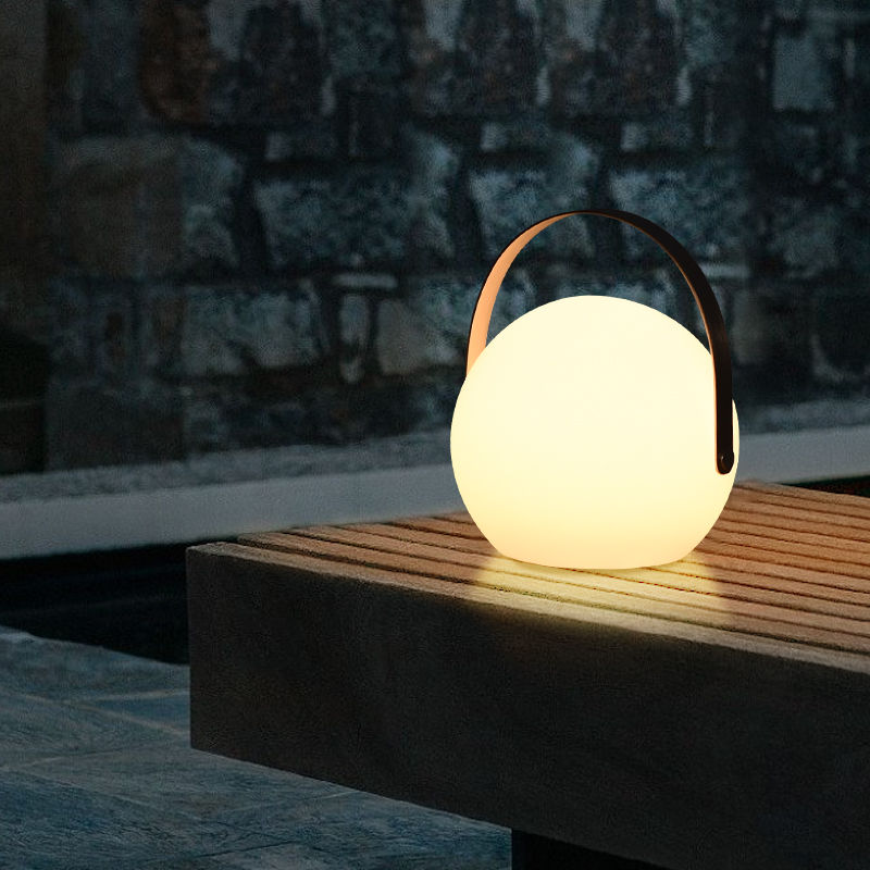 Spherical Cordless LED Lantern Table Lamp