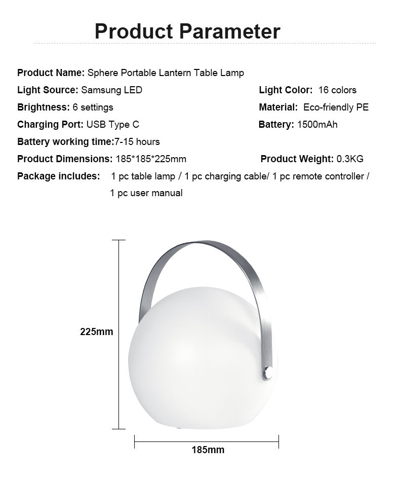 Lantern Table Lamp | Cordless Table Lamp | LED Table Lamp | Light Venus