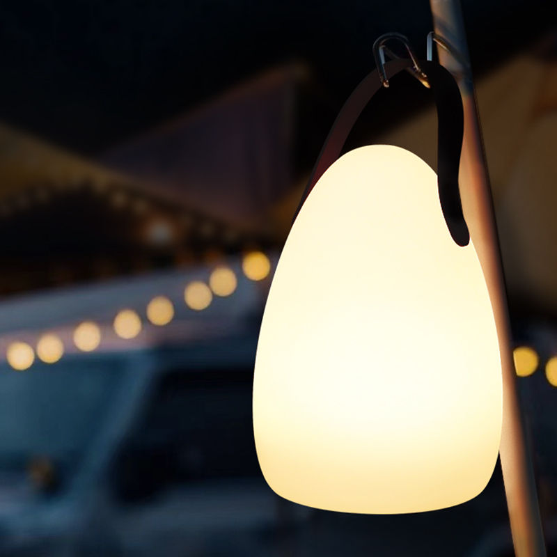 Mobile Egg Shape Lantern Wireless LED Table Lamp