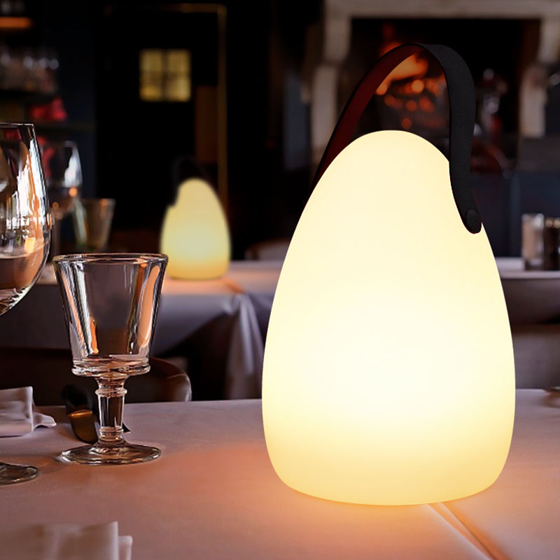 Mobile Egg Shape Lantern Wireless LED Table Lamp