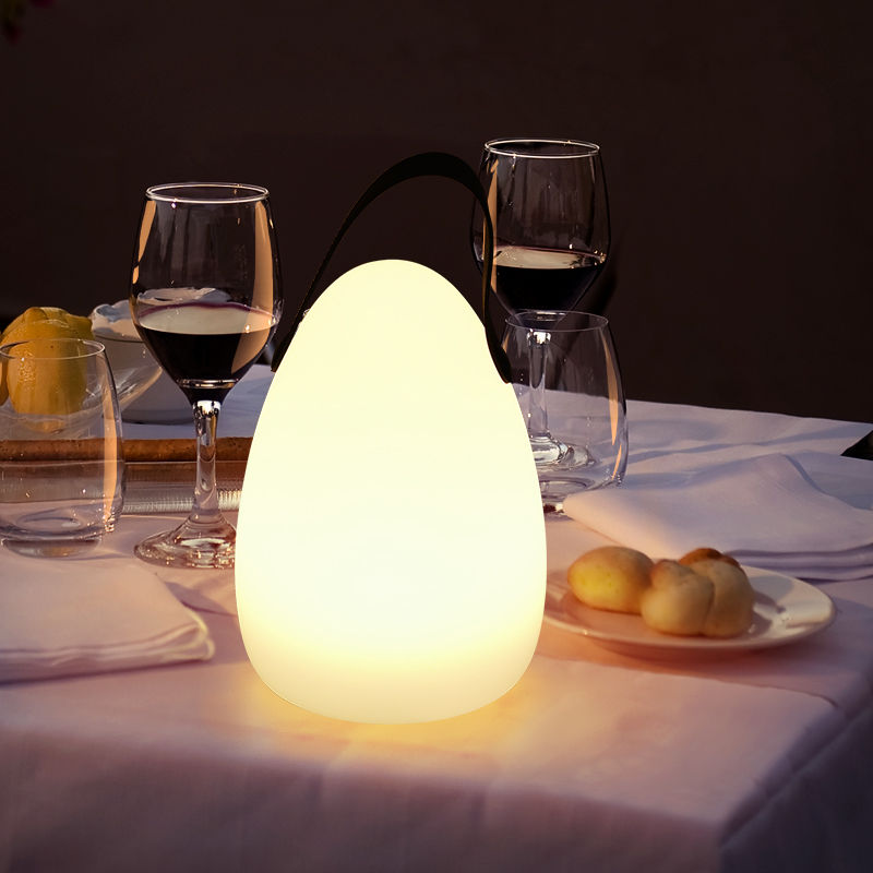 Mobile Egg Shape Lantern Wireless LED Table Lamp