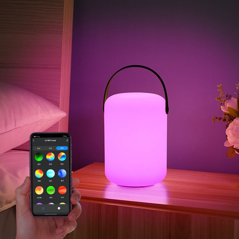 Custom Portable RGBW LED Ambient Bluetooth Tuya Smart Table Lamp