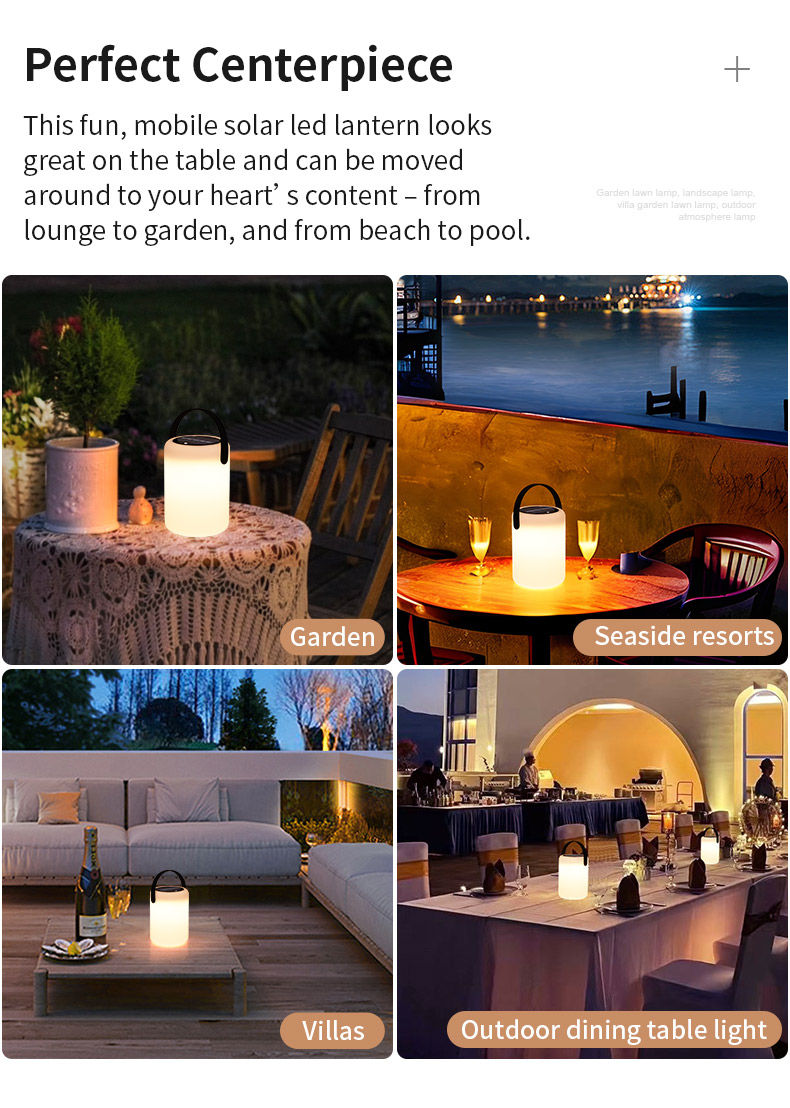 Outdoor Solar Lanterns | Solar Rechargeable Lantern | Solar Lantern Table Lamp - Light Venus