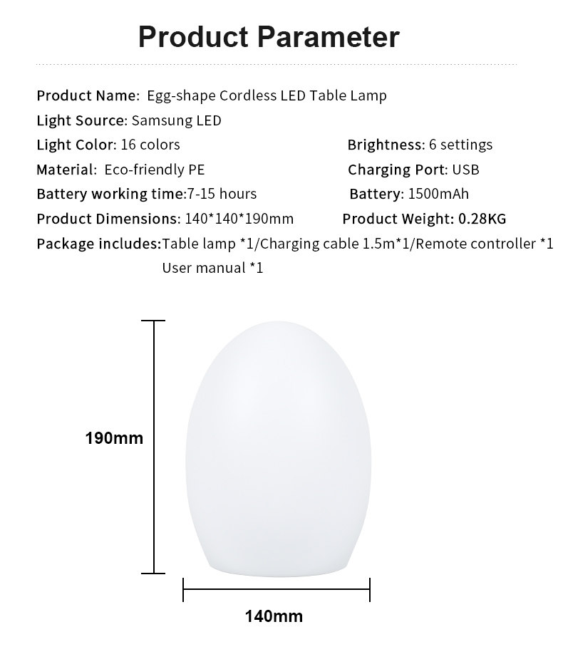 Rechargeable Table | Cordless Table Lamp | USB Table Lamp | Light Venus