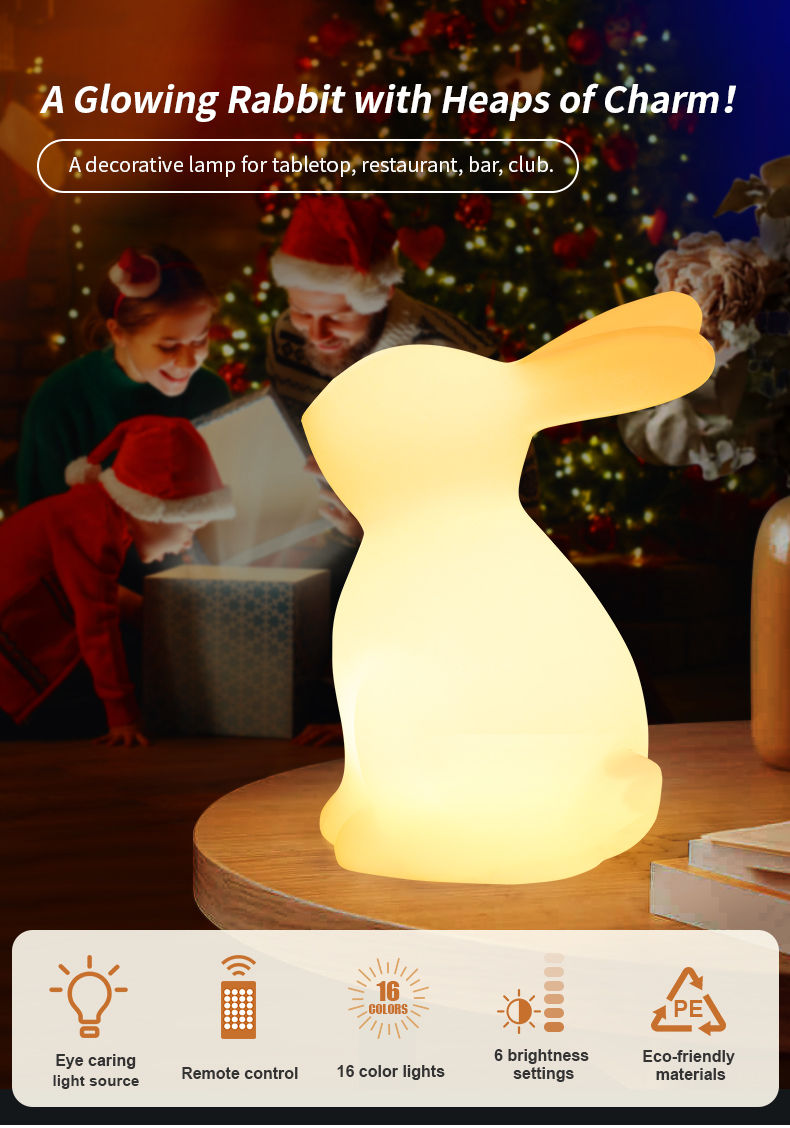 Cute Table Lamp | Rabbit Lamp | Rechargeable Table Lamp | Light Venus