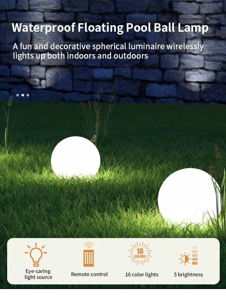 LED Ball Light | Outdoor Ball Lights | Floating LED Pool Lights