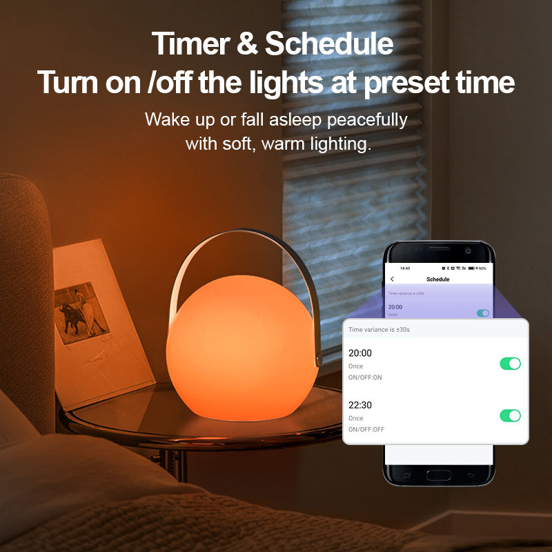 Bluetooth WiFi Tuya App Voice Control Smart Table Lamp