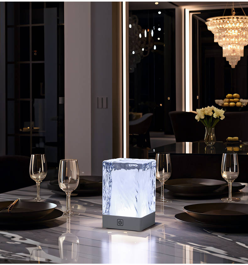 Crystal Table Lamp | Rock Crystal Table Lamp | Cordless Table Lamp