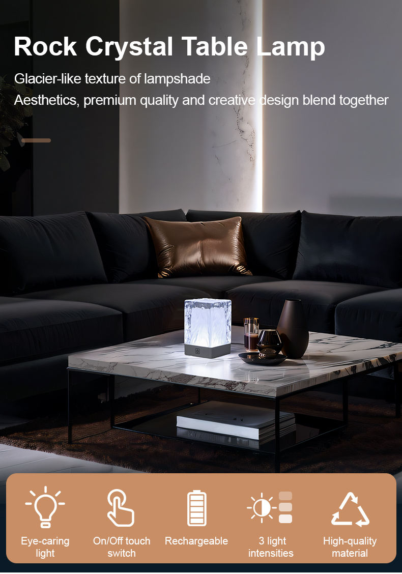 Cordless RGB LED Crystal Table Lamp Cordless RGB LED Crystal Table Lamp
