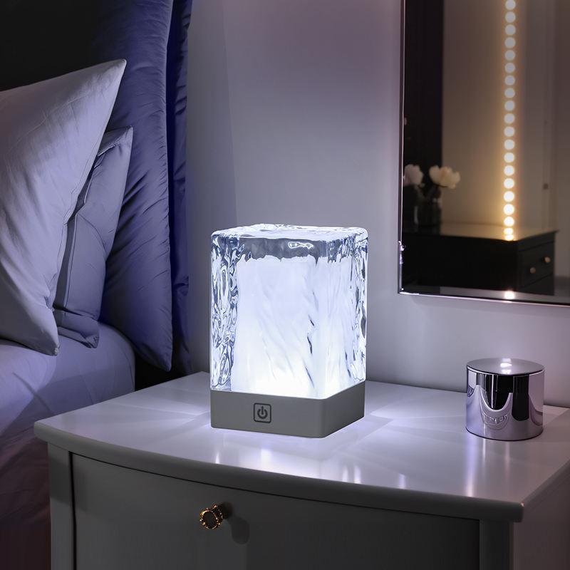 Cordless RGB LED Crystal Table Lamp