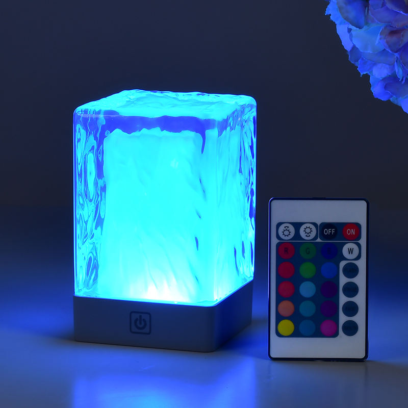 Cordless RGB LED Crystal Table Lamp