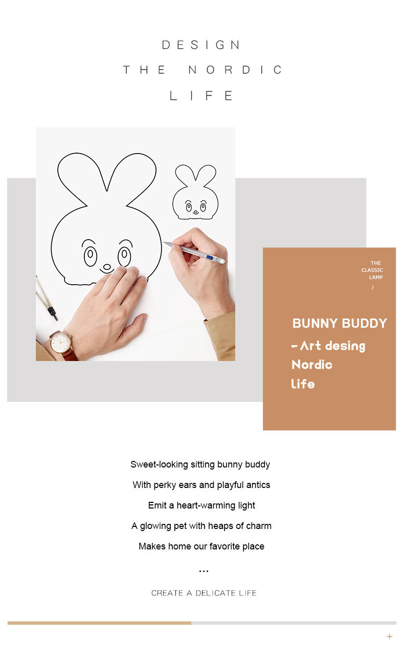 Smart Tuya APP Control RGBW LED Light Bunny Rabbit Lamp