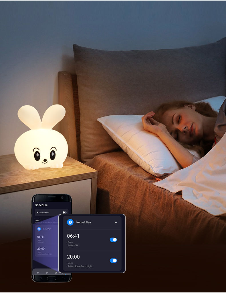 Smart Tuya APP Control RGBW LED Light Bunny Rabbit Lamp