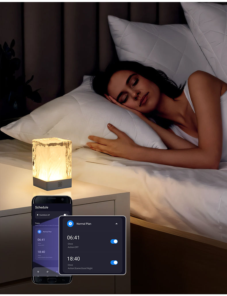 Smart Tuya APP Control Cordless LED Light Crystal Table Lamp