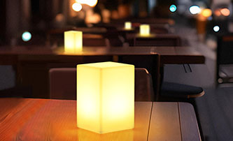 Cordless Table Lamps are Growing in Popularity Especially in restaurant and Hospitality settings